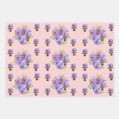 Kleurrijke Tulp-kunstbloem Waterverf Inpakpapier Vel (Voorkant 2)