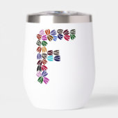 Kleurrijke tulp met opschrift "F" (Voorkant)