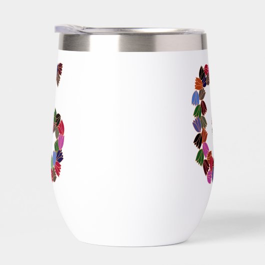 Kleurrijke tulp met opschrift "G" (Rechts)