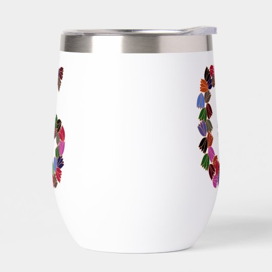 Kleurrijke tulp met opschrift "G" (Links)