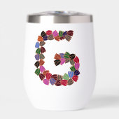 Kleurrijke tulp met opschrift "G" (Voorkant)