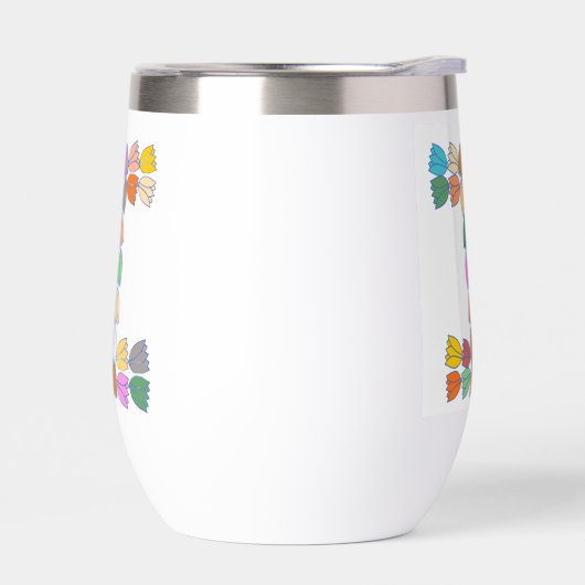 Kleurrijke tulp met opschrift "I" (Links)