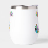 Kleurrijke tulp met opschrift "J" (Links)