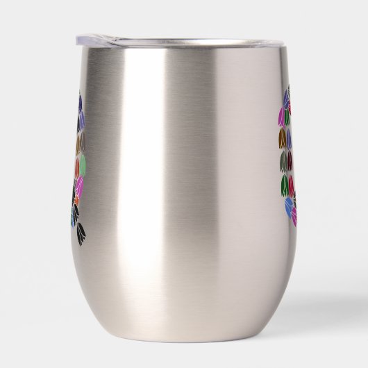 Kleurrijke tulp met opschrift "Q" (Rechts)