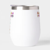 Kleurrijke tulp met opschrift "T" (Rechts)