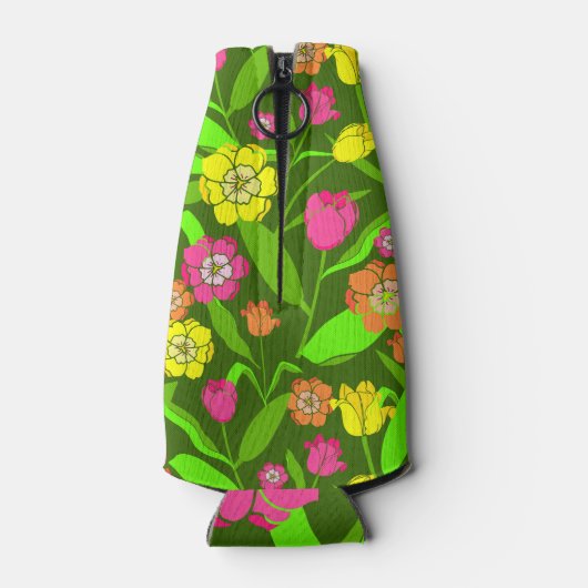 Kleurrijke Tulp-ventilatorprinter Flesjeskoeler (Achterkant)