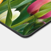 Kleurrijke tulpen afdrukken bureaumat (Hoek)