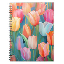 Kleurrijke Tulpen Art Patroon