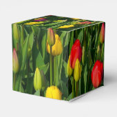 Kleurrijke Tulpen Bedankdoosjes (Achterkant)