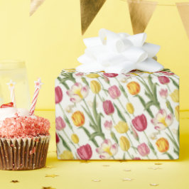 Kleurrijke tulpen cadeaupapier