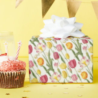 Kleurrijke tulpen cadeaupapier