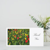 Kleurrijke tulpen - Dank u Bedankkaart (Staand voorkant)