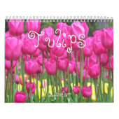 Kleurrijke Tulpen Floral Fotografisch Kalender (Hoes)