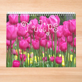 Kleurrijke Tulpen Floral Fotografisch Kalender