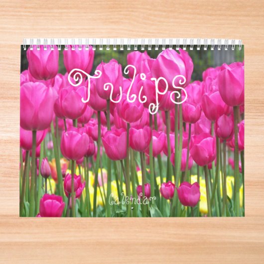 Kleurrijke Tulpen Floral Fotografisch Kalender