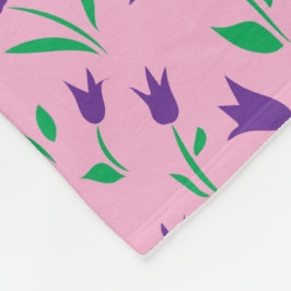 Kleurrijke tulpen in overvloed fleece deken