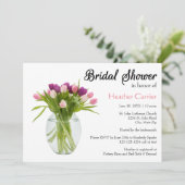 Kleurrijke Tulpen in Vaas - Vrijgezellenfeest Uitn Kaart (Staand voorkant)