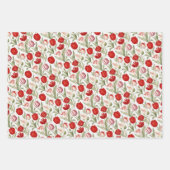 Kleurrijke  tulpen inpakpapier vel (Voorkant 3)