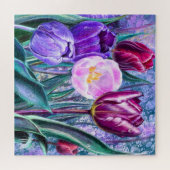 Kleurrijke Tulpen Legpuzzel (Horizontaal)
