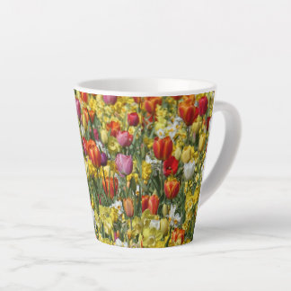 Kleurrijke Tulpen & Narcissen Flowers Latte Mok