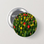 Kleurrijke Tulpen Ronde Button 5,7 Cm (Voorkant /achterkant)