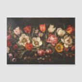 Kleurrijke Tulpen Schilderen Botanische Decoupage Tissuepapier (Voorkant)