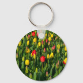 Kleurrijke Tulpen Sleutelhanger (Voorkant)