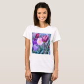 Kleurrijke Tulpen T-Shirt (Voorkant volledig)