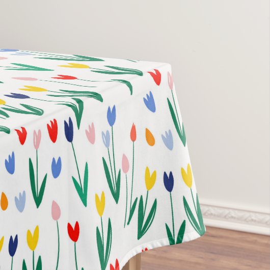 Kleurrijke tulpen tafelkleed (Voorbeeld)