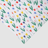 Kleurrijke Tulpen Tissuepapier (Detail)