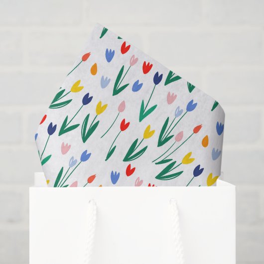 Kleurrijke Tulpen Tissuepapier (Cadeauzakje)