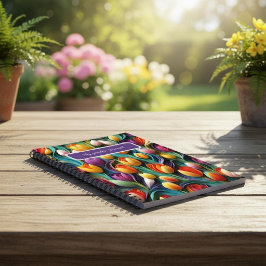 Kleurrijke tulpen Tuin Dagboek Notitieboek