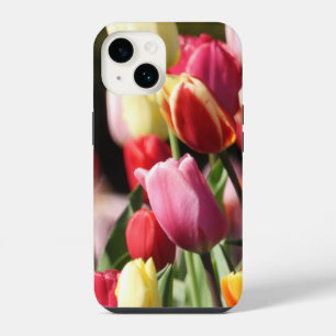 Kleurrijke Tulpen Tuin iPhone 14 Hoesje