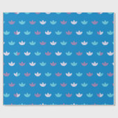 Kleurrijke Tulpenbloemblaadjes, naadloos patroon Cadeaupapier (Vlak)