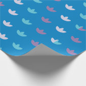 Kleurrijke Tulpenbloemblaadjes, naadloos patroon Cadeaupapier (Hoek)