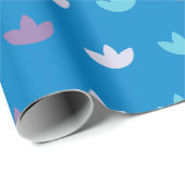 Kleurrijke Tulpenbloemblaadjes, naadloos patroon Cadeaupapier (Rol Hoek)