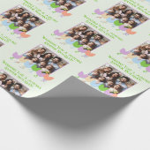 Kleurrijke Tulpenbloemen - Vakantie, Verjaardagsfo Cadeaupapier (Hoek)