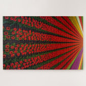 Kleurrijke tulpenvelden legpuzzel (Horizontaal)