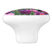 Kleurrijke Tulps Dresser Knob Keramische Knop (Zijkant)