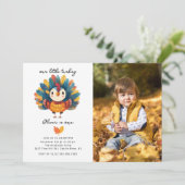 Kleurrijke Turkije Foto Verjaardag Uitnodiging (Staand voorkant)