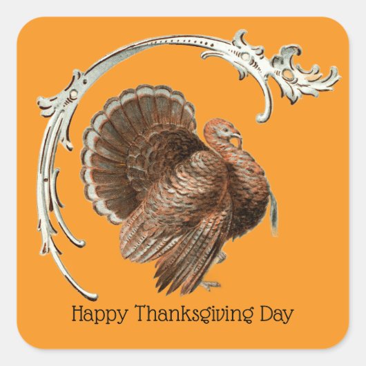 Kleurrijke Turkije Vierkante Sticker (Voorkant)