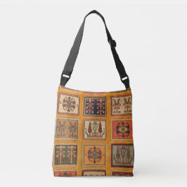 Kleurrijke Turkse Antiek Kilim Crossbody Tas