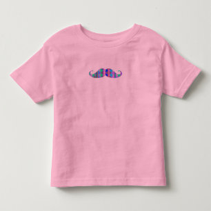 Kleurrijke Turquoise Azteekse Patroon snor Kinder Shirts