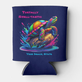 Kleurrijke Turtle Splash Blikjeskoeler