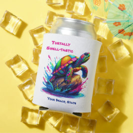 Kleurrijke Turtle Splash Blikjeskoeler