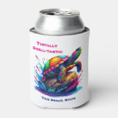 Kleurrijke Turtle Splash Blikjeskoeler (Blikje Voorkant)