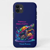 Kleurrijke Turtle Splash Case-Mate iPhone Case (Achterkant)