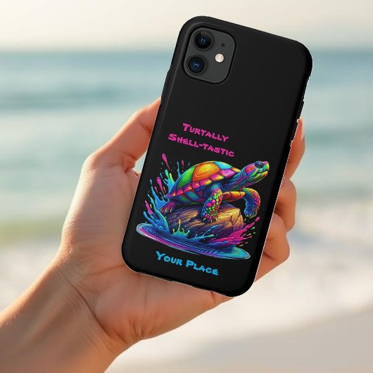 Kleurrijke Turtle Splash Case-Mate iPhone Case
