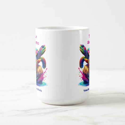 Kleurrijke Turtle Splash Koffiemok (Center)