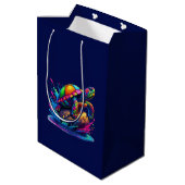 Kleurrijke Turtle Splash- Medium Cadeauzakje (Achterkant Gekanteld)